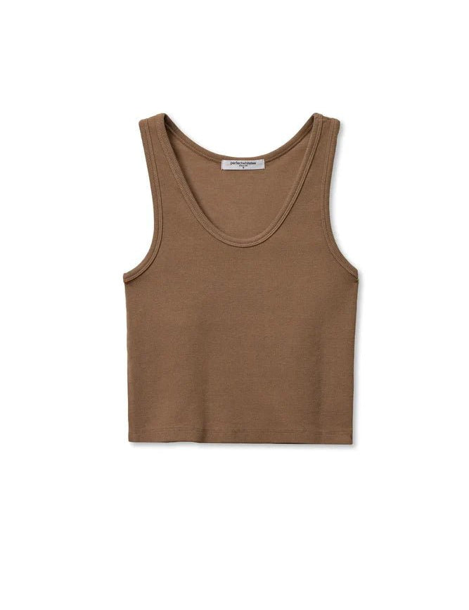 Structured Rib Bra Friendly Tank - Olive You BoutiquePERFECTWHITETEE227836
