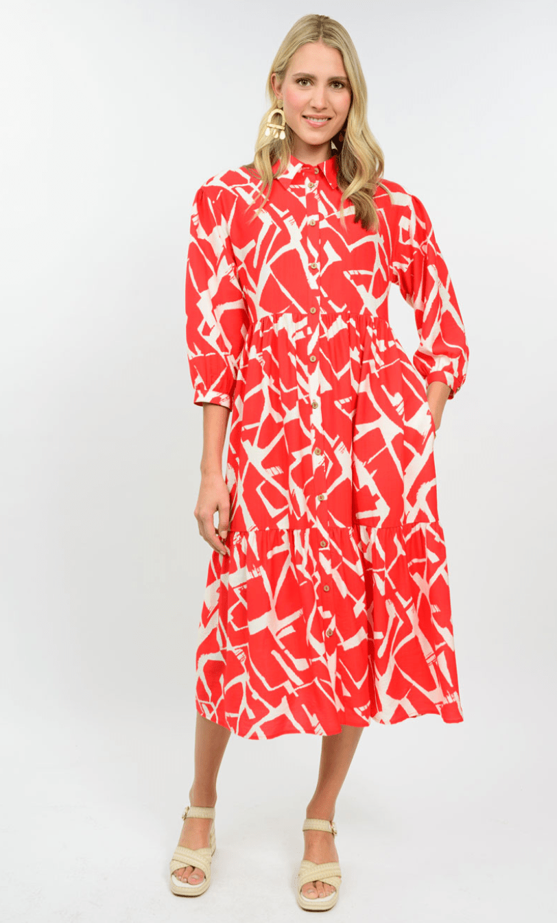 Poppy Escape Midi Dress - Olive You BoutiqueUNCLE FRANK23056475733