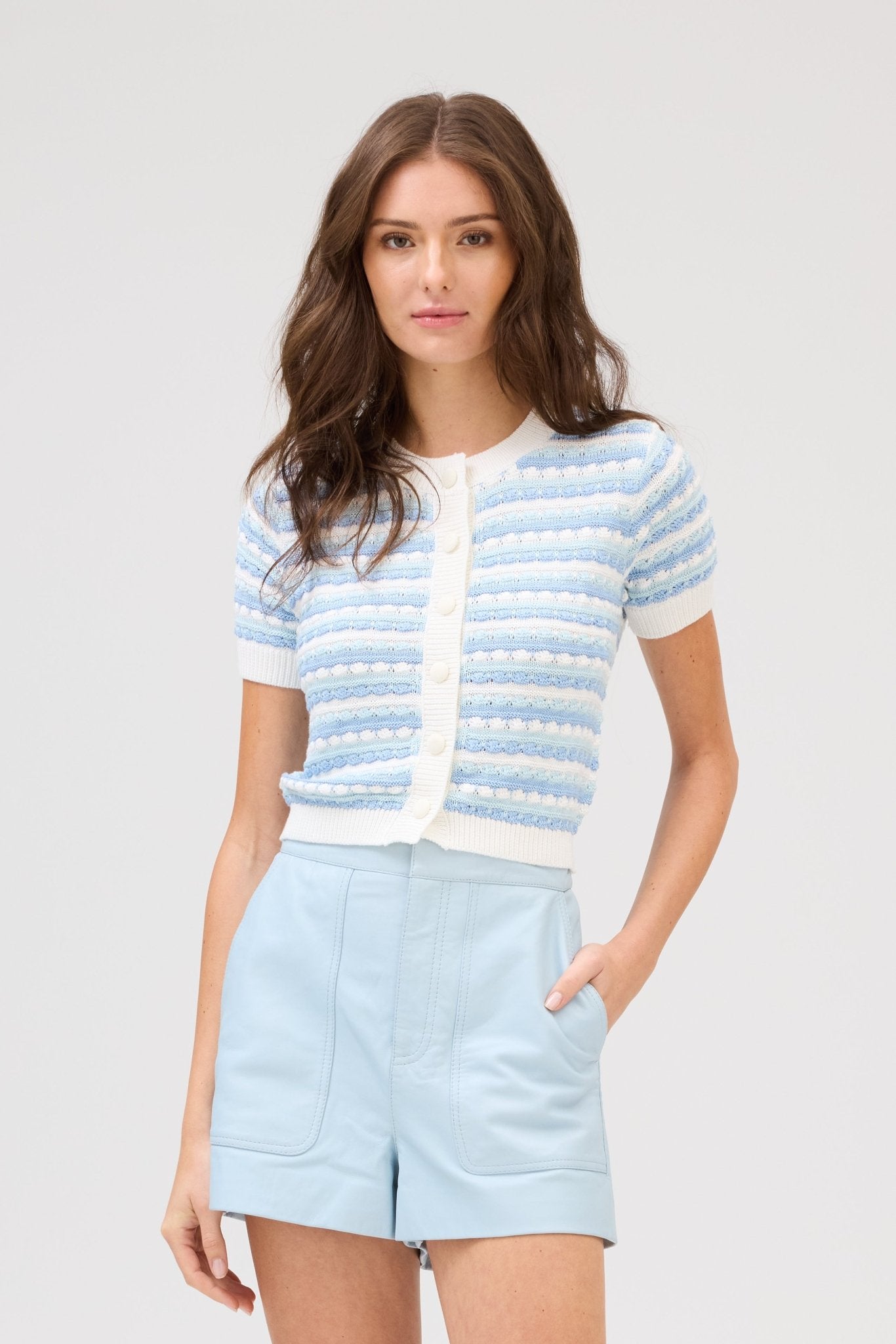 Adelle Striped Cardigan - Olive You BoutiqueALLISON228213