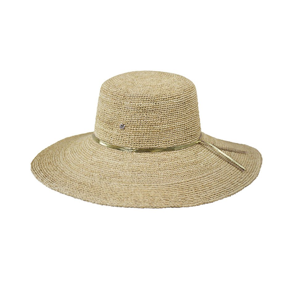 Marie Crochet Raffia/Metallic Hat - Olive You BoutiqueFlora Bella232042Marie