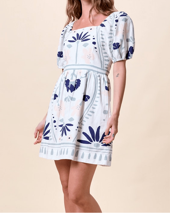 Square Neck Floral Mini Dress - Olive You BoutiqueCLEOBELLA228460CM26SP402813