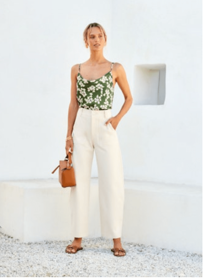 Stevie Barrel Leg Ankle Pants - Olive You BoutiqueFIFTEEN - TWENTY INC.228046