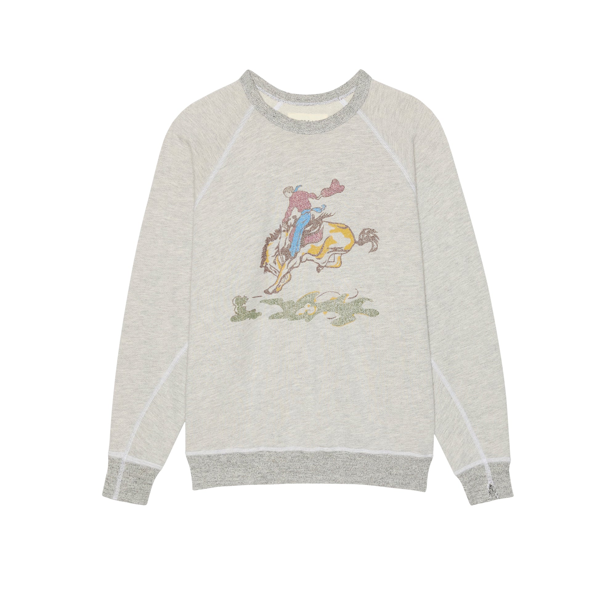 College Sweatshirt with Rider Graphic - Olive You BoutiqueTHE GREAT229095