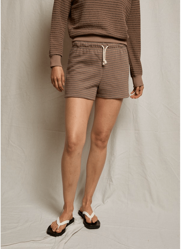 French Terry Stripe Short - Olive You BoutiquePERFECTWHITETEE227917B68-F100-BENNIE