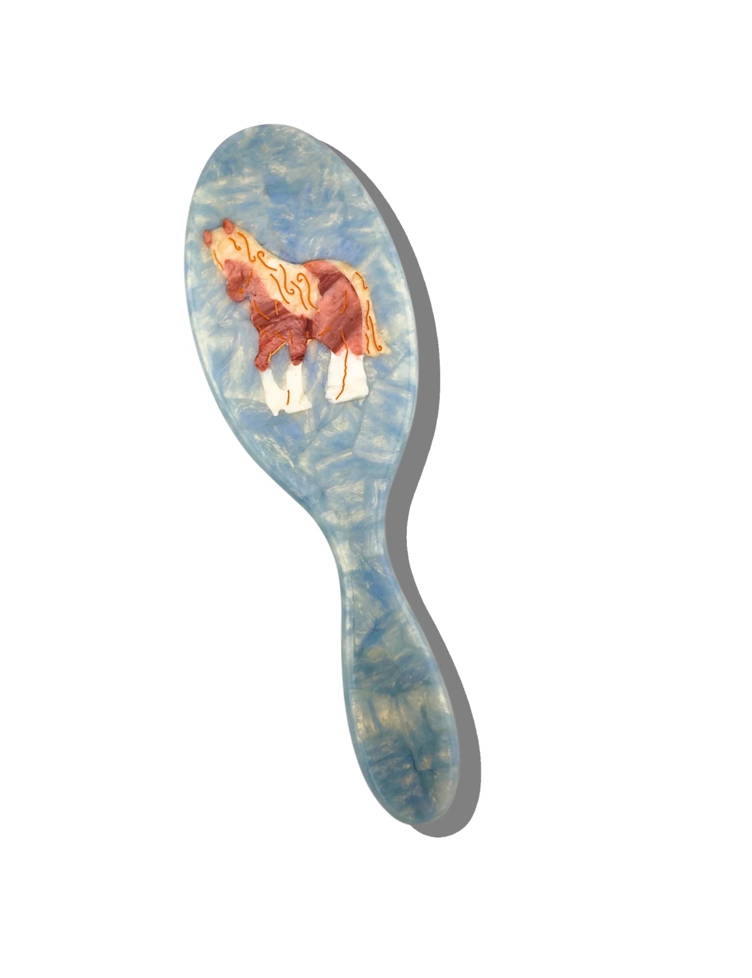 Hand - painted Amazing Hair Day Brush - Olive You BoutiqueSOLAR ECLIPS231488