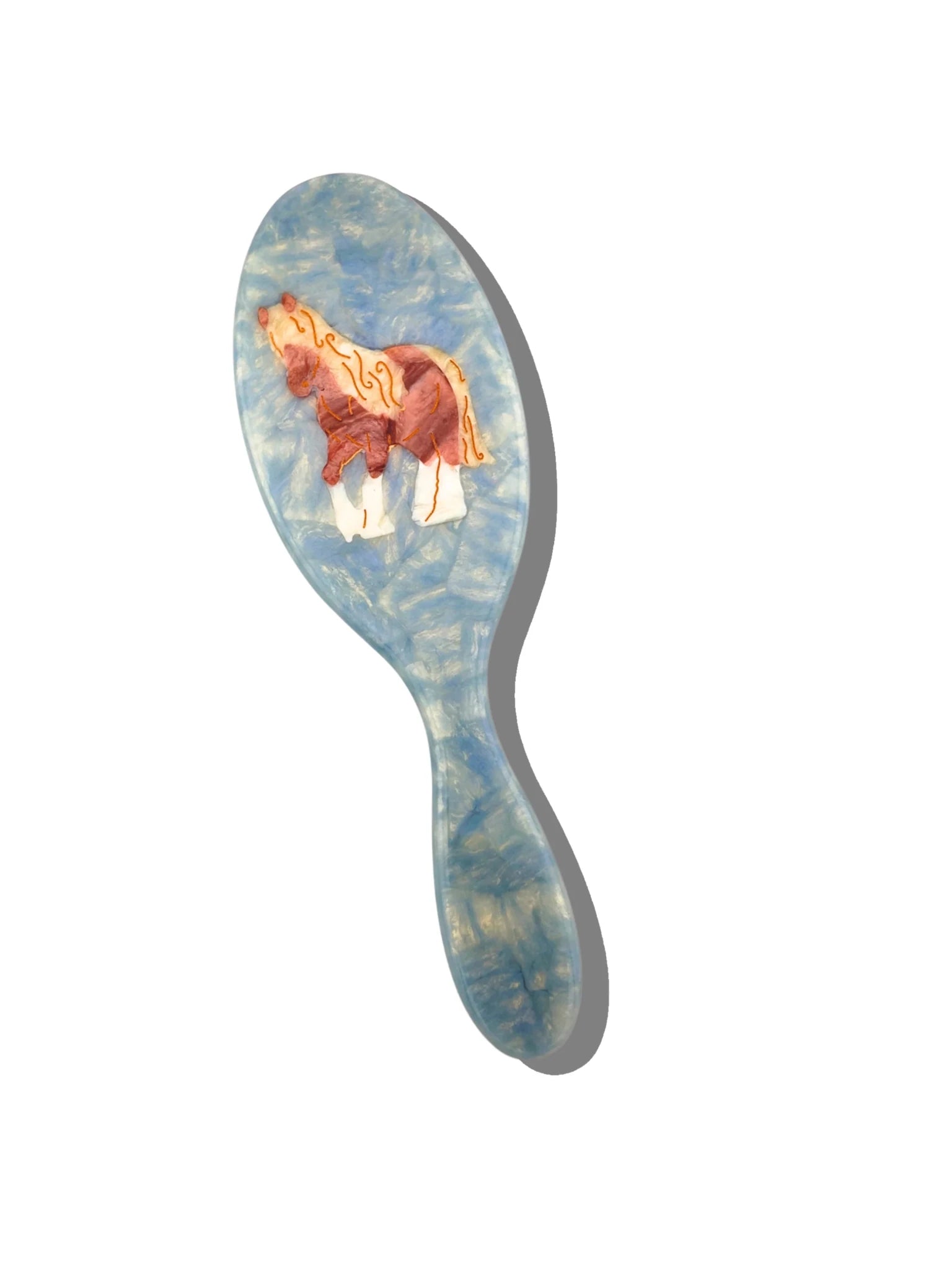 Hand - painted Amazing Hair Day Brush - Olive You BoutiqueSOLAR ECLIPS231488