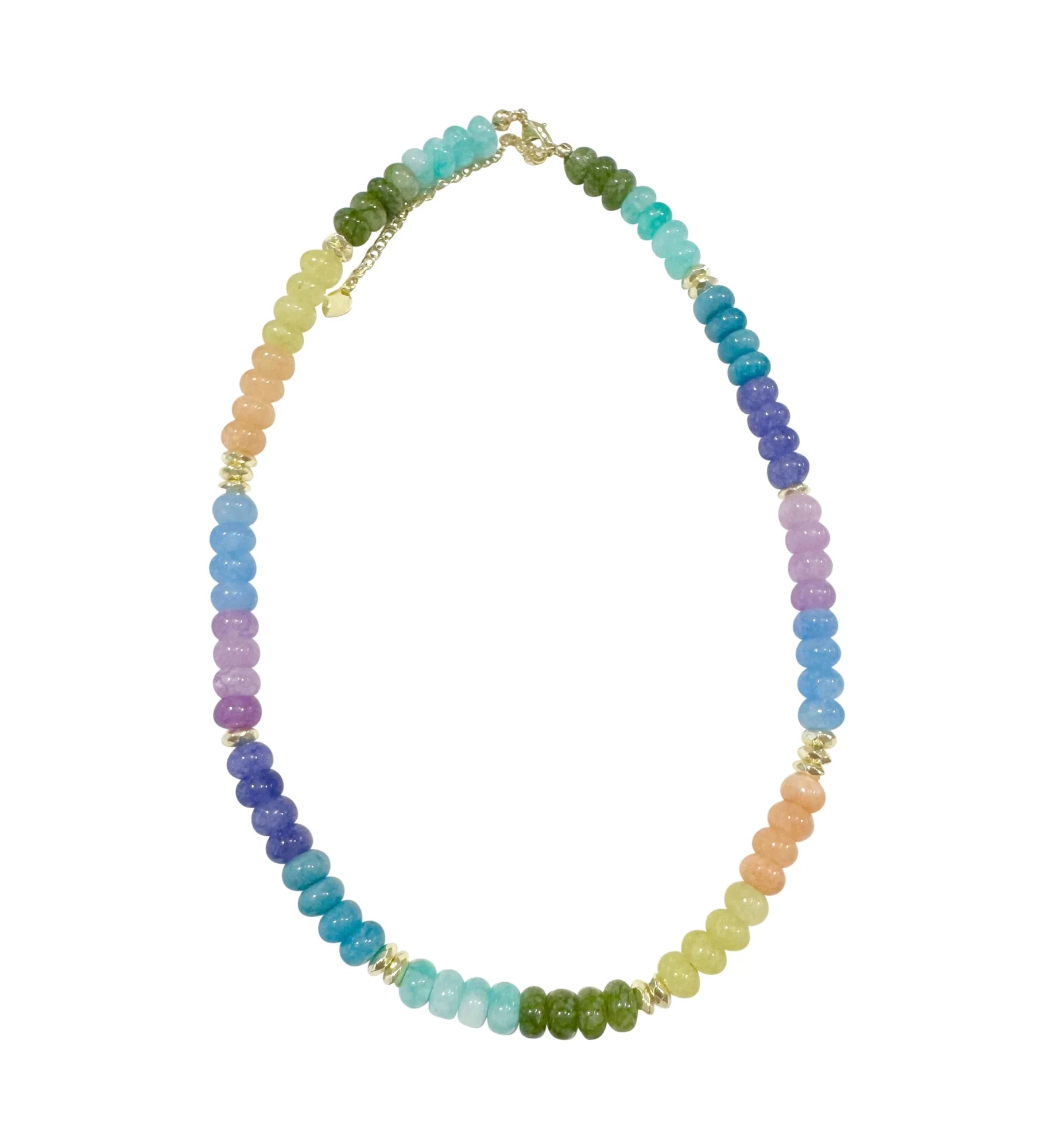 Rainbow Beaded Necklace - Olive You BoutiqueGemelli232177