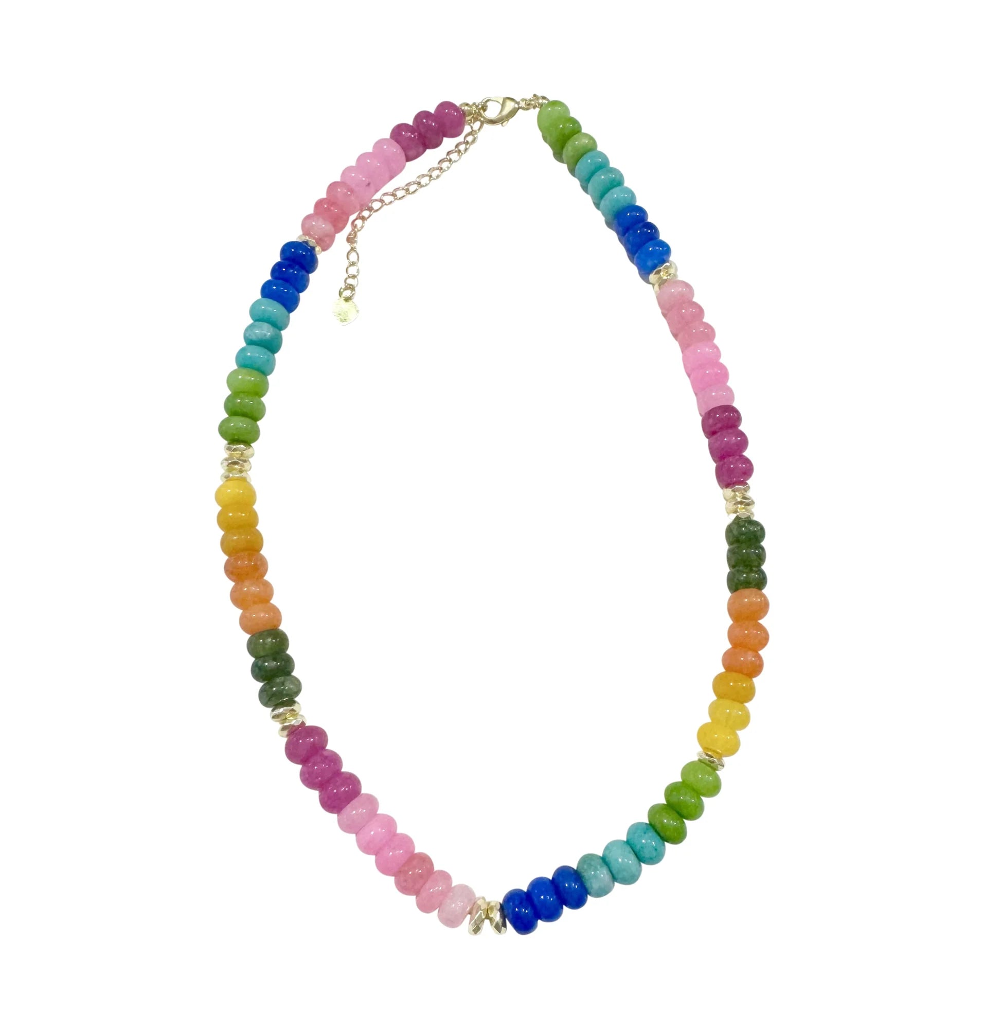 Rainbow Beaded Necklace - Olive You BoutiqueGemelli232173