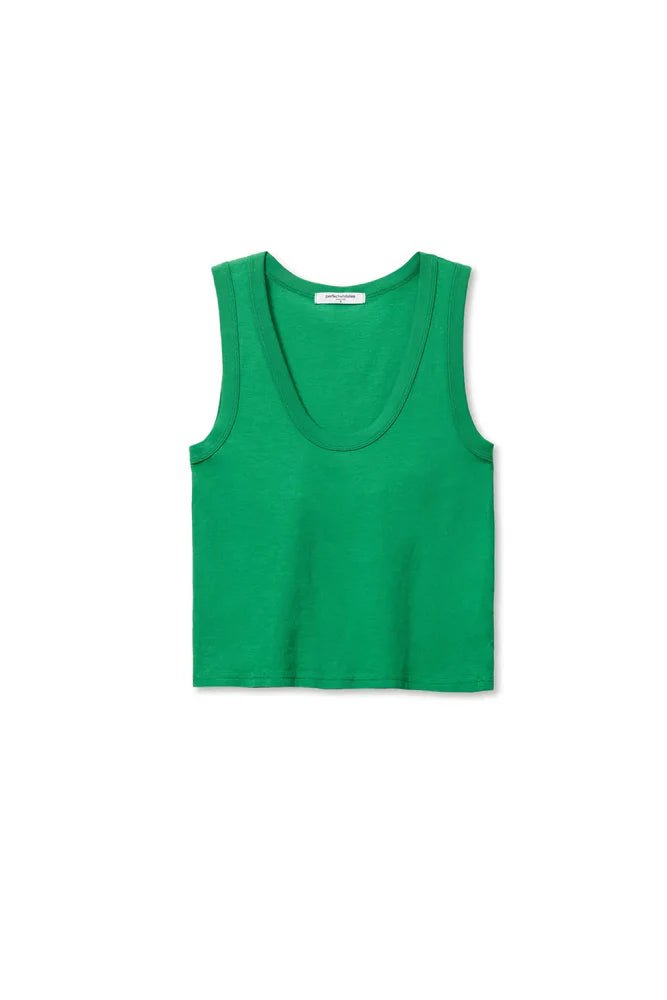 Crispy Cotton Scoop Neck Tank - Olive You BoutiquePERFECTWHITETEE227885