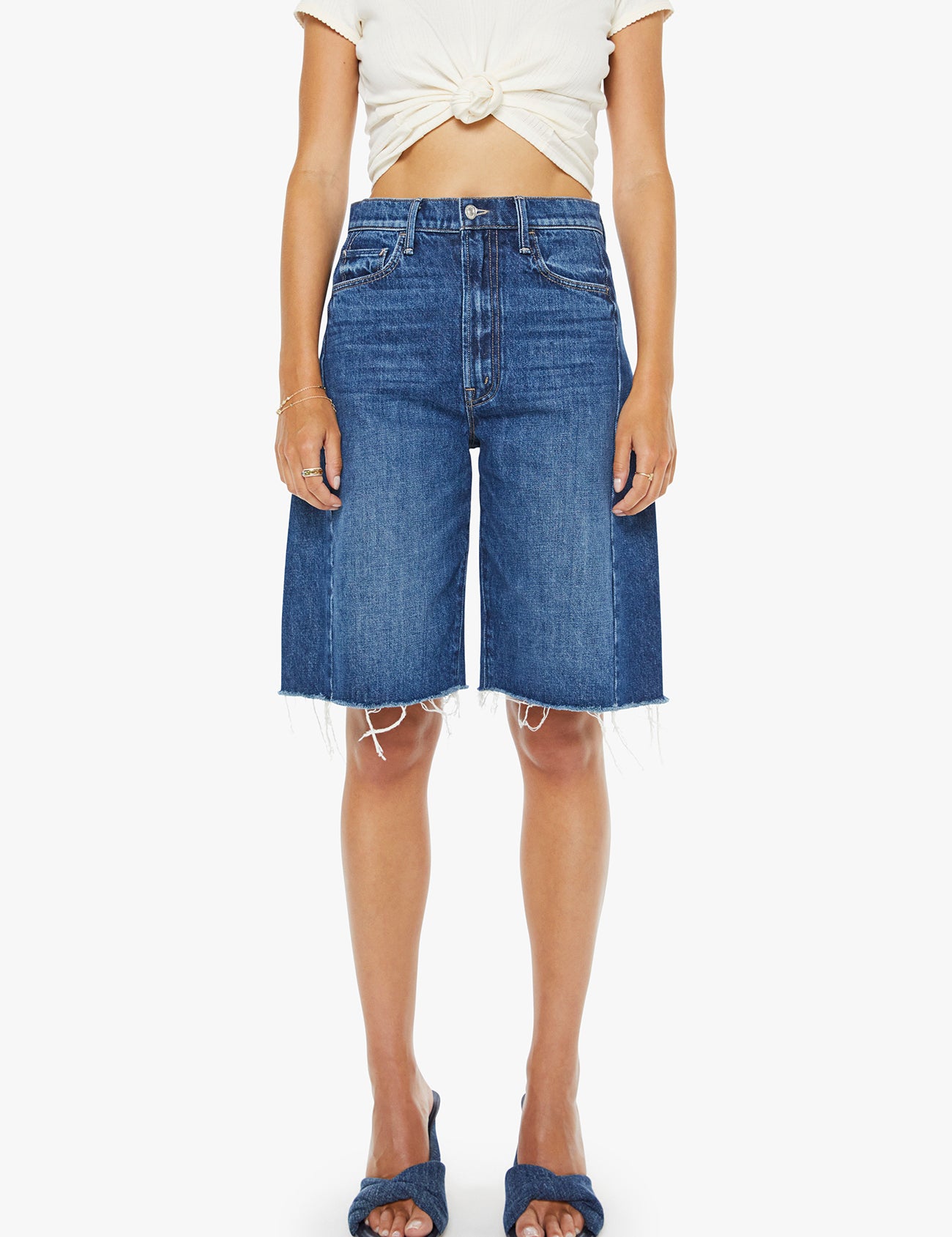 Half Pipe Bermuda Fray - Olive You BoutiqueMOTHER DENIM2283294128-1396