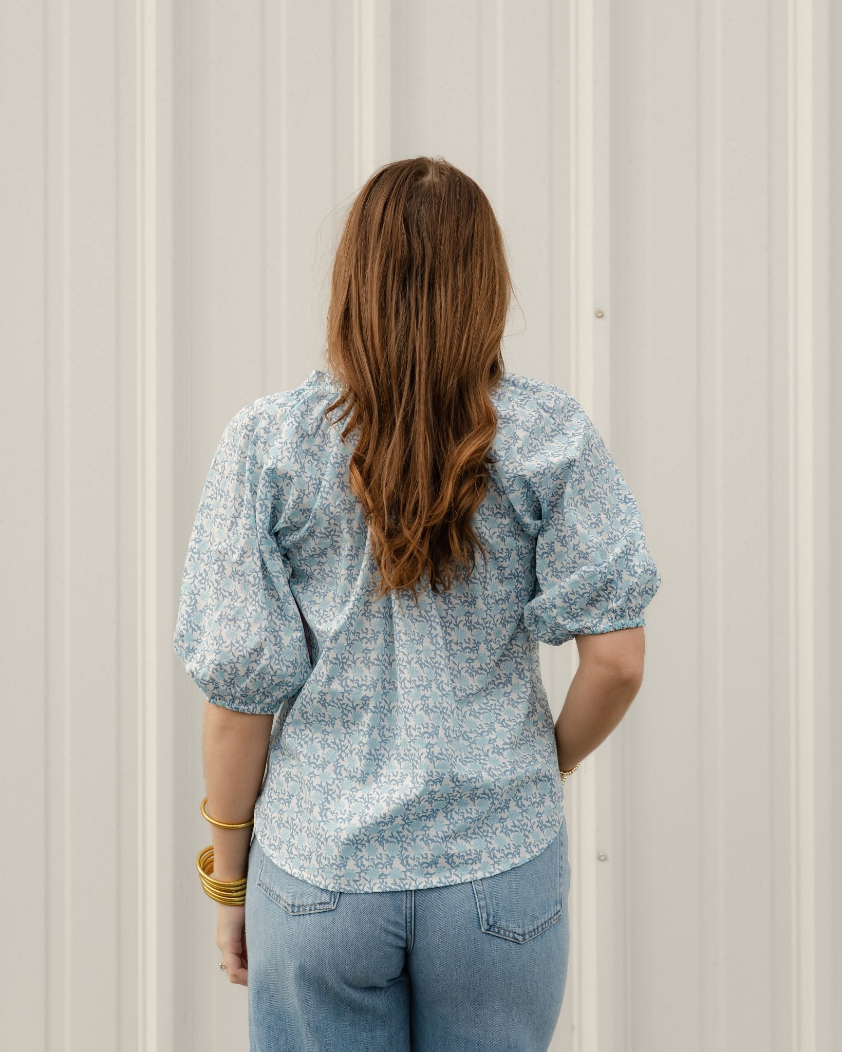 Blue Bell Garden Blouse - Olive You BoutiqueOLIVE YOU2324232600-201ltj