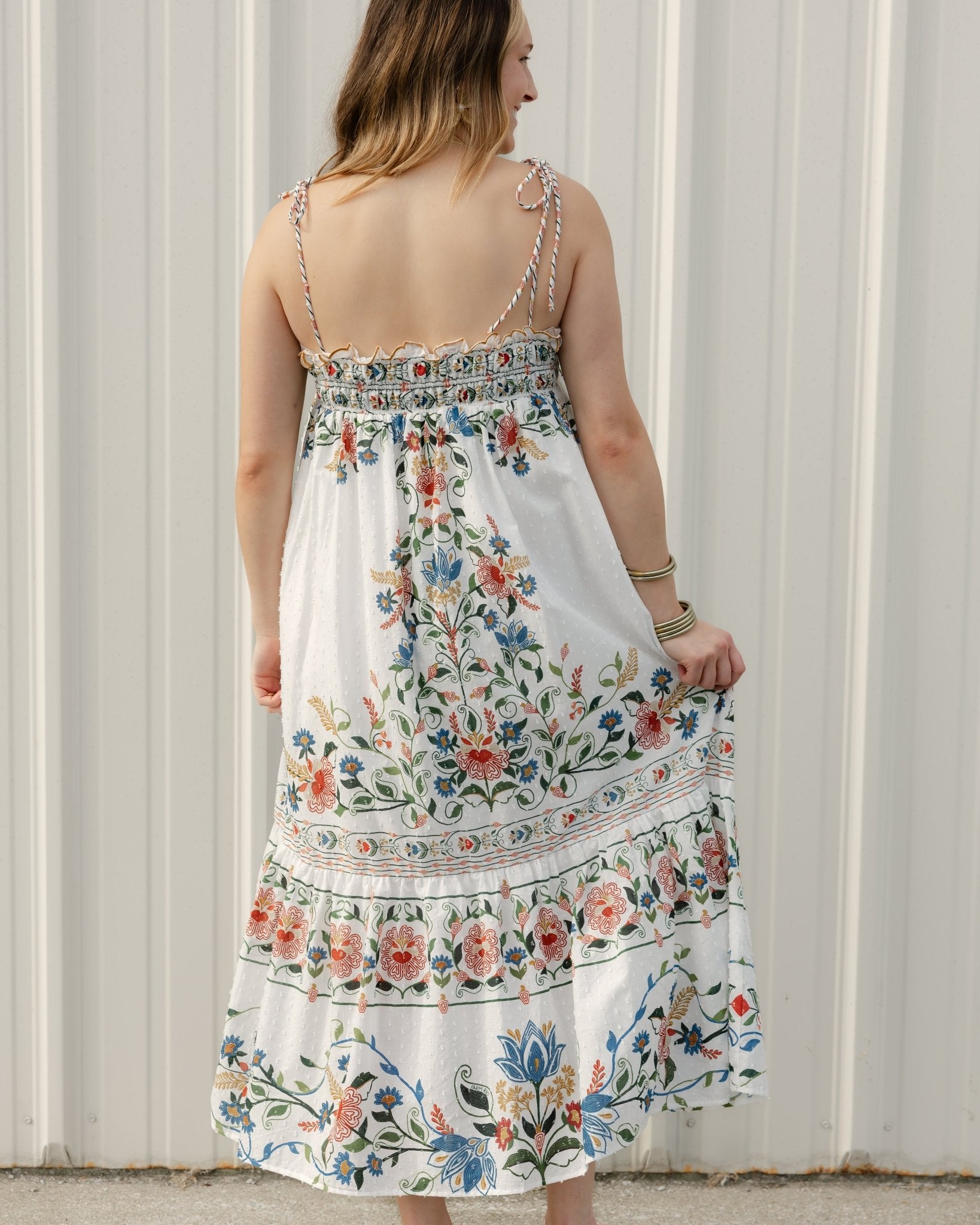 Stitched Garden Midi Dress - Olive You BoutiqueFARM RIO227391260204001