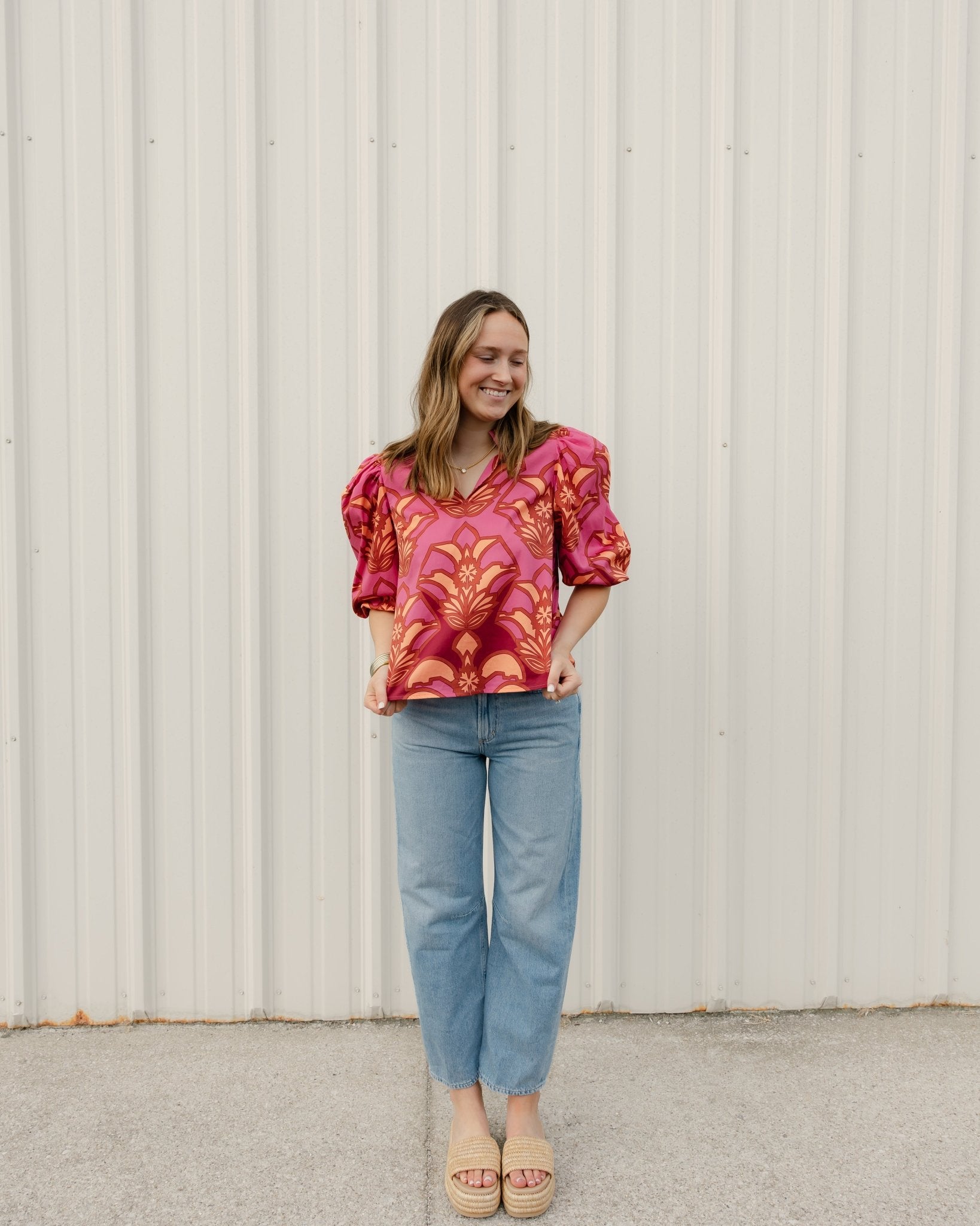Ali Balloon Slv Blouse - Olive You BoutiqueALDEN ADAIR22816312164-S26