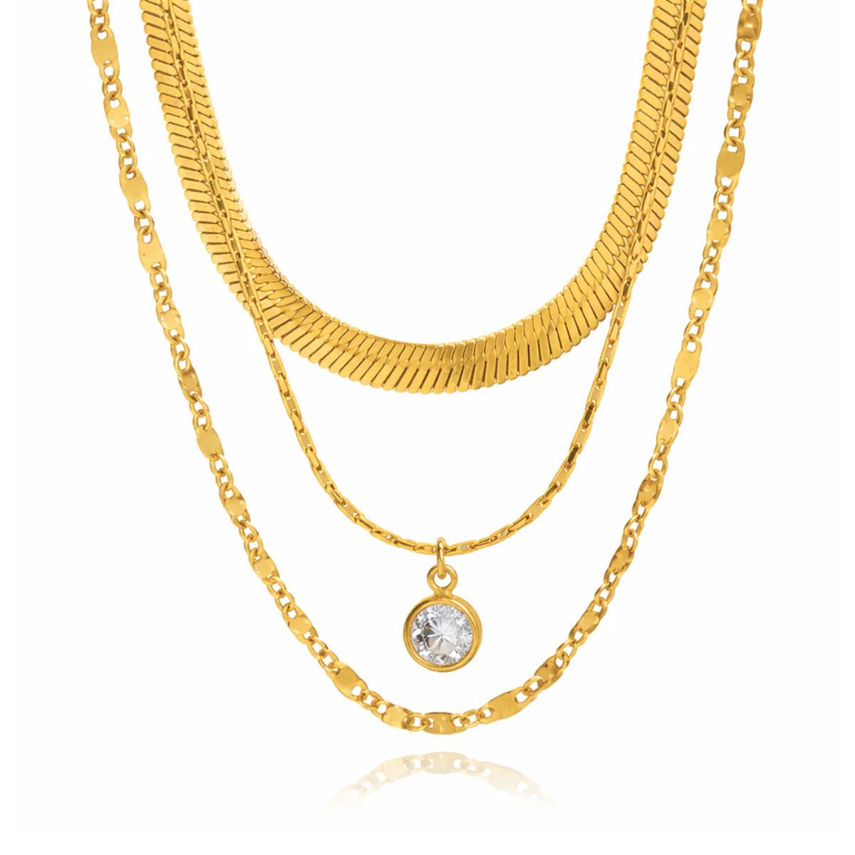Roya Layered Chain Necklace - Olive You BoutiqueELLIE VAILRoya Layered Chain NecklaceRoya Layered Chain Necklace
