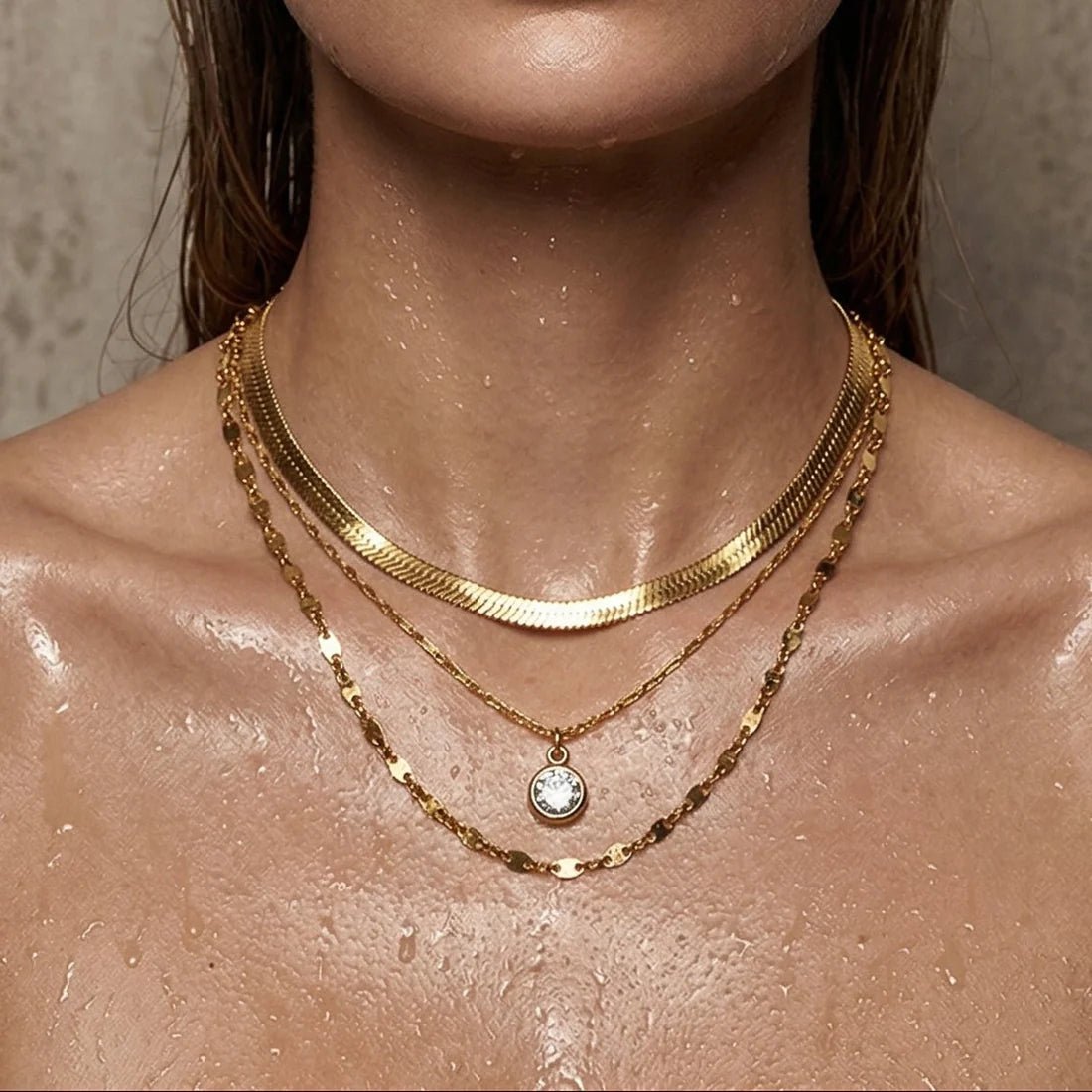Roya Layered Chain Necklace - Olive You BoutiqueELLIE VAILRoya Layered Chain NecklaceRoya Layered Chain Necklace