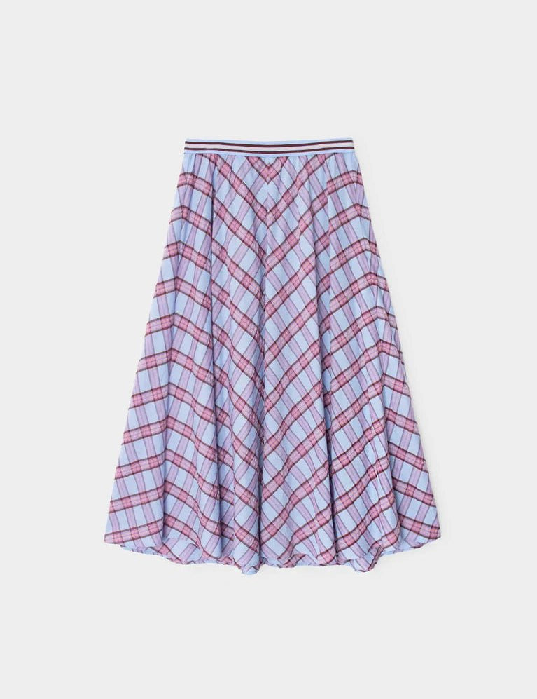 Hattie Pleated Pattern Midi Skirt - Olive You BoutiqueXIRENA229268